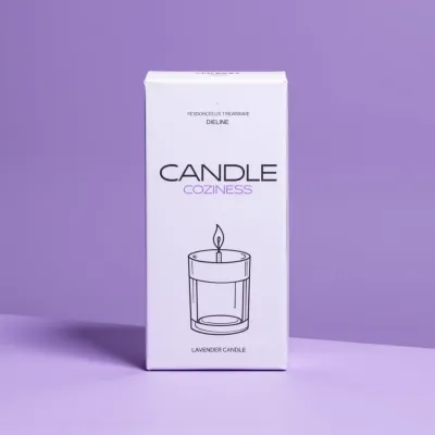 AI-Generated white carton box packaging