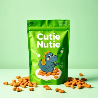 AI-Generated Food pouch packaging for Food and Snacks