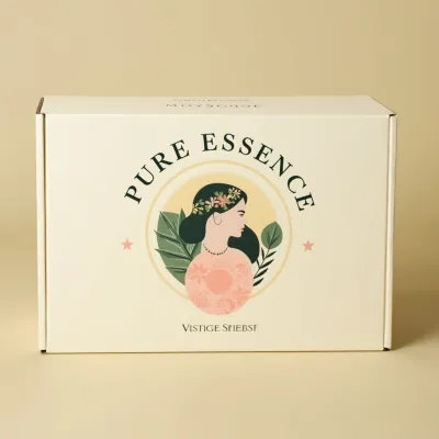 AI-Generated pink mailer box packaging