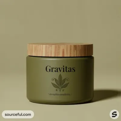 AI-Generated packaging for Cosmetics glass jar
