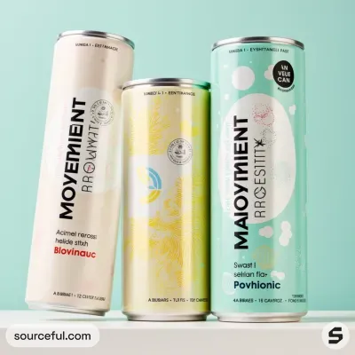AI-Generated packaging for Drinks can in the Beverages industry
