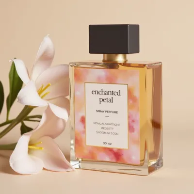 AI-Generated packaging for Perfume bottle