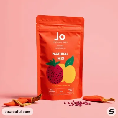 AI-Generated packaging for Food pouch in the Food and Snacks industry