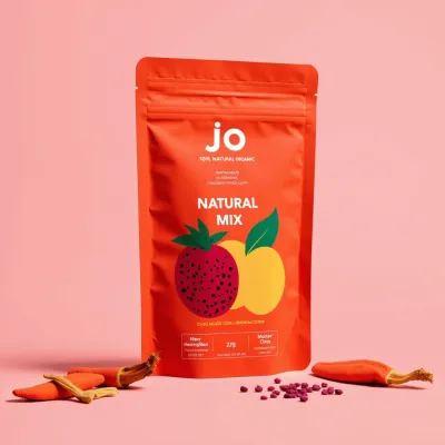 AI-Generated Food pouch packaging for Food and Snacks