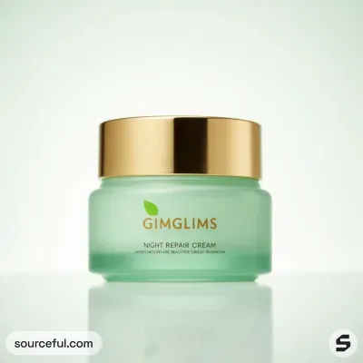 AI-Generated packaging for Food glass jar in the Beauty and Personal Care industry