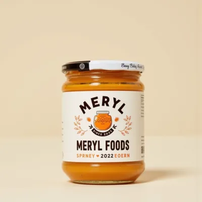 AI-Generated packaging for Food glass jar