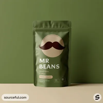 AI-Generated packaging for Food pouch in the Packaged Foods industry