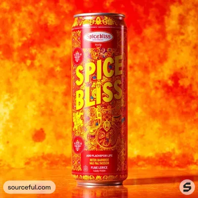 AI-Generated packaging for Drinks can in the Grocery and Pantry Staples industry