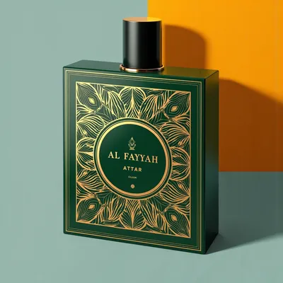 AI-Generated packaging for Perfume bottle