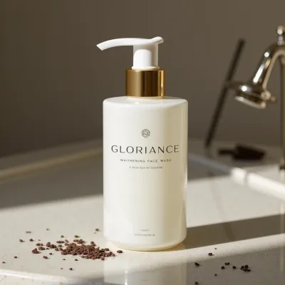 AI-Generated minimalistic pump bottle packaging