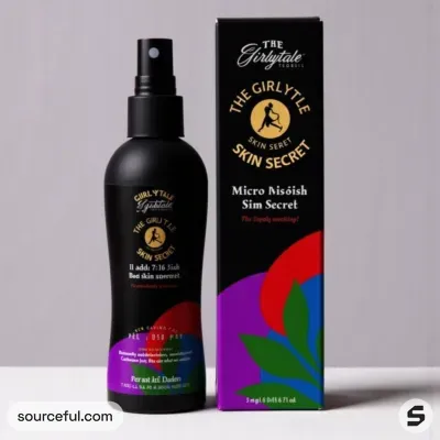 AI-Generated packaging for Mist spray bottle in the Beauty and Personal Care industry