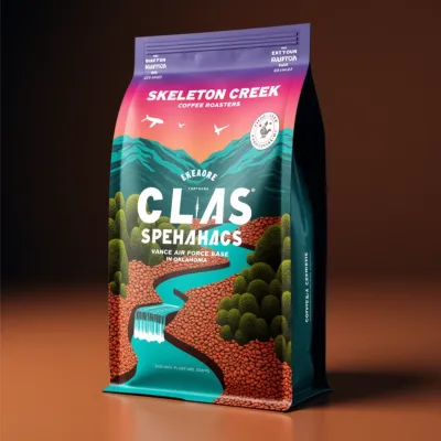 AI-Generated illustrative food pouch packaging