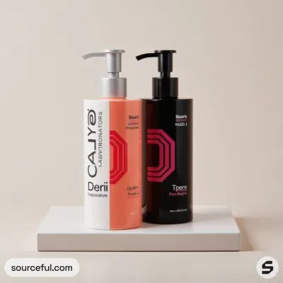 AI-Generated packaging for Pump bottle in the Beauty and Personal Care industry