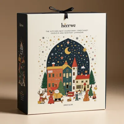 AI-Generated packaging for Advent calendar