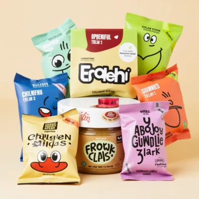 AI-Generated packaging for Food glass jar