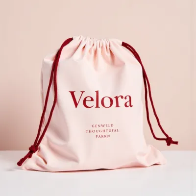 AI-Generated packaging for Drawstring bag