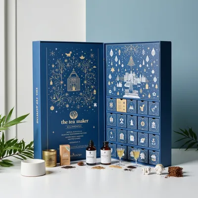 AI-Generated packaging for Advent calendar