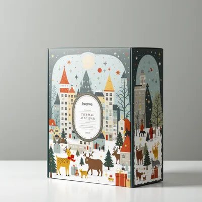 AI-Generated packaging for Advent calendar