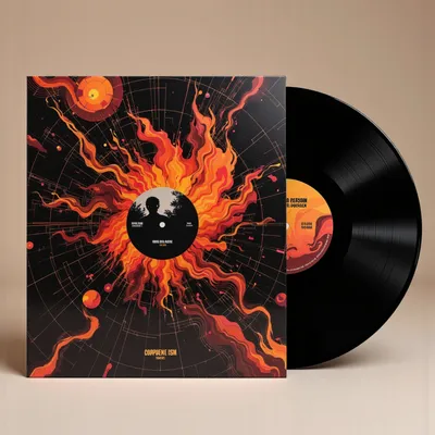 AI-Generated packaging for Vinyl album cover