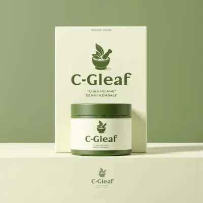 AI-Generated packaging for Cosmetics glass jar in the Beauty and Personal Care industry