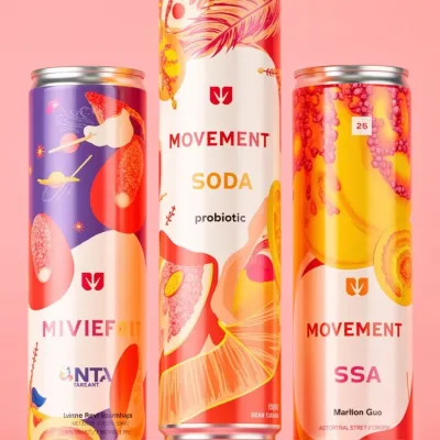 AI-Generated illustrative drinks can packaging