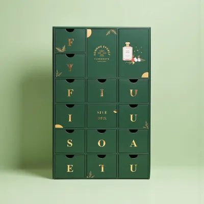 AI-Generated packaging for Advent calendar