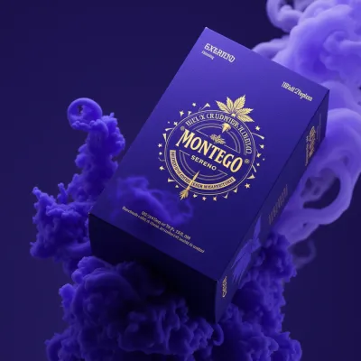 AI-Generated charcoal carton box packaging