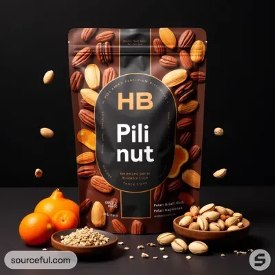 AI-Generated packaging for Food pouch in the Apparel industry