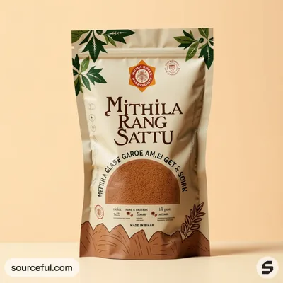 AI-Generated packaging for Food pouch in the Packaged Foods industry