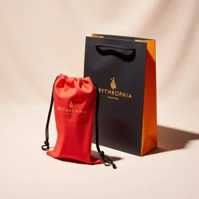 AI-Generated packaging for Drawstring bag in the Fashion and Accessories industry