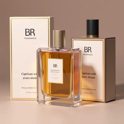 AI-Generated packaging for Perfume bottle
