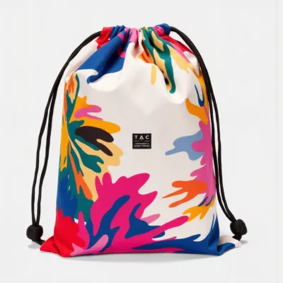 AI-Generated packaging for Drawstring bag