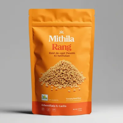 AI-Generated Food pouch packaging for Food and Snacks