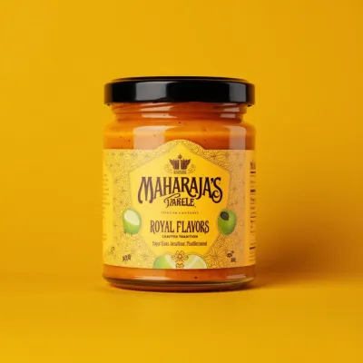 AI-Generated packaging for Food glass jar