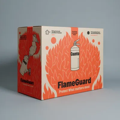 AI-Generated black shipping box packaging