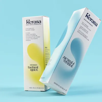 AI-Generated white carton box packaging
