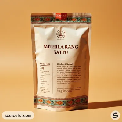 AI-Generated packaging for Food pouch in the Packaged Foods industry