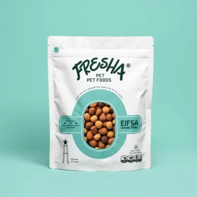AI-Generated white food pouch packaging