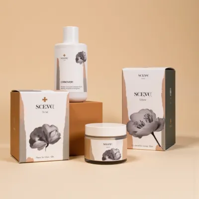 AI-Generated packaging for Cosmetics glass jar in the Skincare industry