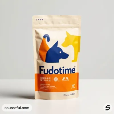 AI-Generated illustrative food pouch packaging