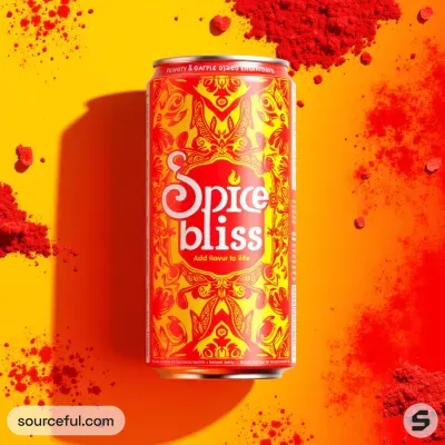 AI-Generated packaging for Drinks can in the Grocery and Pantry Staples industry