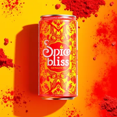 AI-Generated luxury drinks can packaging
