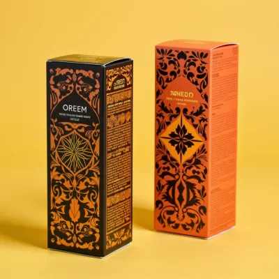 AI-Generated black carton box packaging