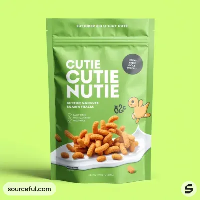 AI-Generated packaging for Food pouch in the Food and Snacks industry