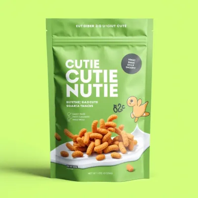 AI-Generated Food pouch packaging for Food and Snacks