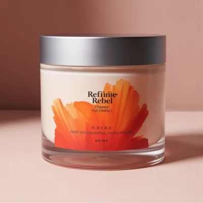 AI-Generated packaging for Cosmetics glass jar