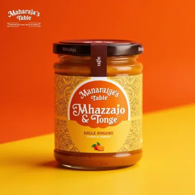 AI-Generated packaging for Food glass jar