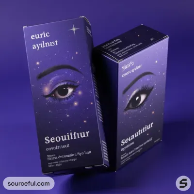 AI-Generated charcoal carton box packaging