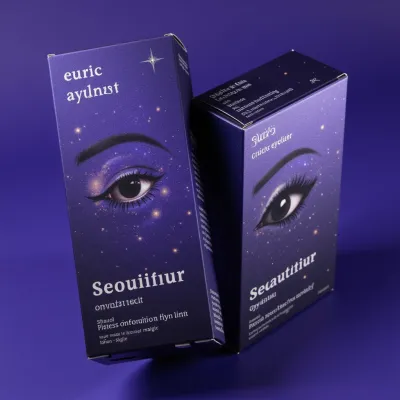 AI-Generated black carton box packaging