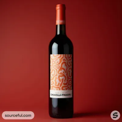 AI-Generated packaging for Bordeaux wine bottle in the Alcoholic Beverages industry